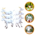 thumbnail image 2 of 6Pcs Simulated Goat Figurines Small Goat Statues Fake Goat Modeling Crafts Desktop Mini Goat Decors, 2 of 9