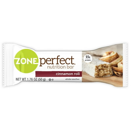ZonePerfect Nutrition Bar, Cinnamon Roll, 15g Protein, 5 Ct