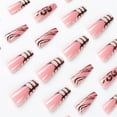 thumbnail image 3 of Fofosbeauty 24 pcs Long False Nails, Press-on Nails Designs 2023, Coffin Zoo Nude Matte Brown, 3 of 8