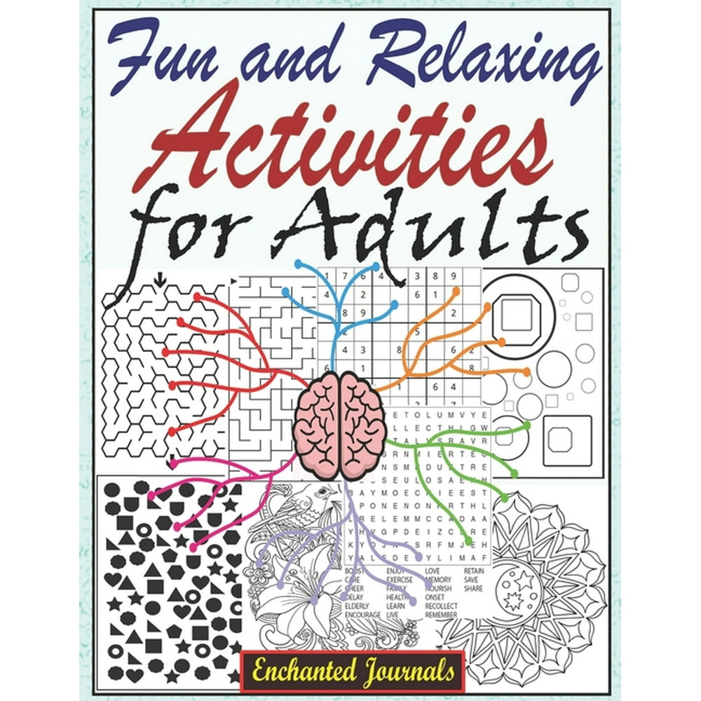 fun and relaxing activities for adults large print