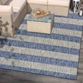 thumbnail image 3 of 5â€™ x 7â€™ Navy Stripes Indoor Outdoor Area Rug, 3 of 9