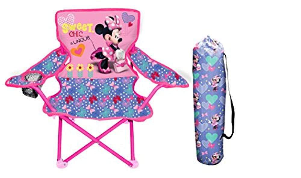 Domestic 42091 Minnie Mouse Happy Helpers Fold N Go Chair Moose Mountain