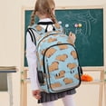 thumbnail image 7 of FORMRS Unisex School Backpack 17" Student Travel Bag with Laptop Compartment, Cartoon Capybara Pattern, 7 of 7