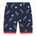 thumbnail image 6 of NOLDARES Infant Baby Boys Shorts Sets Clothes 2pcs Summer Outfit Vibrant Graphic Short Sleeve Tee Shirt Comfy Shorts Pockets(Red,130), 6 of 9