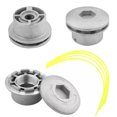 thumbnail image 1 of 1 x Trimmer Head + 4 x Lines, Grass Cutter String Speed Feed Bump Lawn Yard Mower Brush, 1 of 15