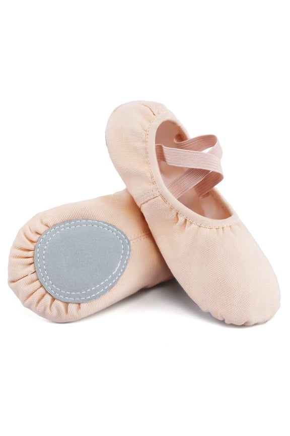 Girls' Canvas Ballet Shoes Women's Ballet Slippers for Toddler/Little Kid/Big Kid