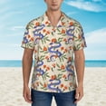 thumbnail image 4 of Daiia Snake Hawaiian Shirt for Men Gentle Cotton Regular Short Sleeve Casual-3X-Large, 4 of 9