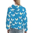 thumbnail image 7 of Cauagu Cartoon Chicken for Women's Hooded Sweatshirts Pullover Hoodie for Women Fall Workout Sweat Long Sleeve Preppy Sweatshirts-Small, 7 of 7