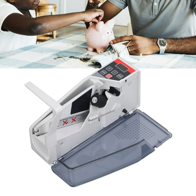 Machine de Comptage de Billets, Compteur d'Argent Affichage 3 Chiffres Prise US 100-240V Portable pour Papier