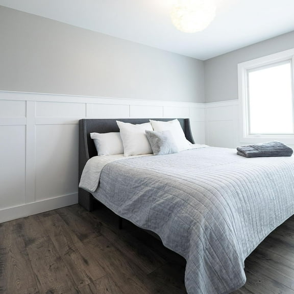 Real Wood Primed Board and Batten Wainscoting Kit, Paint Ready, Board and Batten in a Box, Real American Hardwood, The Millwork Outlet