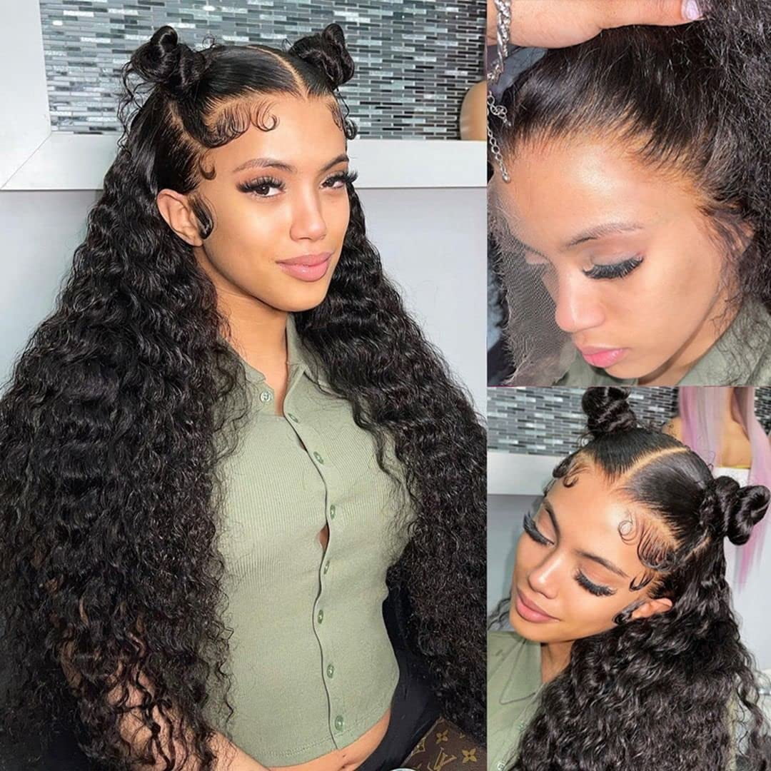 Full 360 Lace Front Wigs Human Hair Pre Plucked with Baby Hair