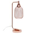 thumbnail image 3 of Elegant Designs Contemporary Home Office Metal Mesh Wire Shade Desk Lamp in Rose Gold Finish, 3 of 11
