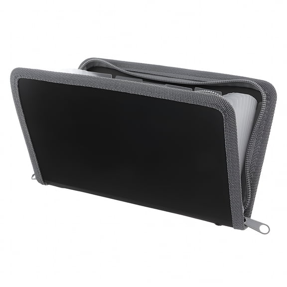 CCOCC A6 Mini Accordion File Folder with Zipper Multi-Layer Document Storage Bag for Receipts Coupon and Bills A6 Document Organizer