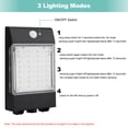 thumbnail image 3 of Yeacher Solar Powered Motion Sensor Light 70 LEDs Wireless Waterproof for Yard Fence Garden Front, 3 of 8