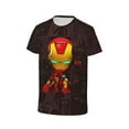 Kids Iron Man Shirts Anime TShirt Novelty 3d Printed Short Sleeve