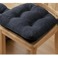 thumbnail image 4 of Navy Blue Tufted Memory Foam Dining Chair Cushions Set of 4 with Non Slip Backing and Secure Ties for Kitchen Chairs, 4 of 6
