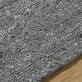 thumbnail image 6 of Hauteloom Winta Boho Hand Tufted Natural Fiber Wool Area Rug - Farmhouse Solid Color Carpet for Living Room, Bedroom, Dining Room - Traditional, Transitional - Gray, Charcoal - 2' x 3', 6 of 10