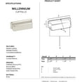 thumbnail image 2 of Alno A951-PN Millennium 3" Cabinet Cup Pull Polished Nickel, 2 of 2