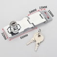 thumbnail image 1 of Heavy Duty Locking Hasp And Staple With Keys Padlock Cupboard Shed Garage Lock, 1 of 9
