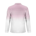 thumbnail image 4 of ZCFZJW Men's Striped Polo Shirt Long Sleeve Quarter Zip Pullover Sweater Casual Golf Shirts Vintage Striped Collar V Neck Tie Dye Graphic Fitness Tees Tops Pink L, 4 of 5