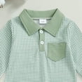thumbnail image 5 of Gubotare Newborn Clothes Newborn Baby Boy Outfit Embroidery Jumpsuit Long Sleeve Romper Cute Clothes 0 3 6 9 12 18 24 Months (Green,6-12 Months), 5 of 6