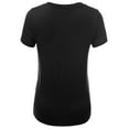 thumbnail image 2 of Women's Basic Solid Round Neck Various Color Short Sleeve PlusSize Top, 2 of 3