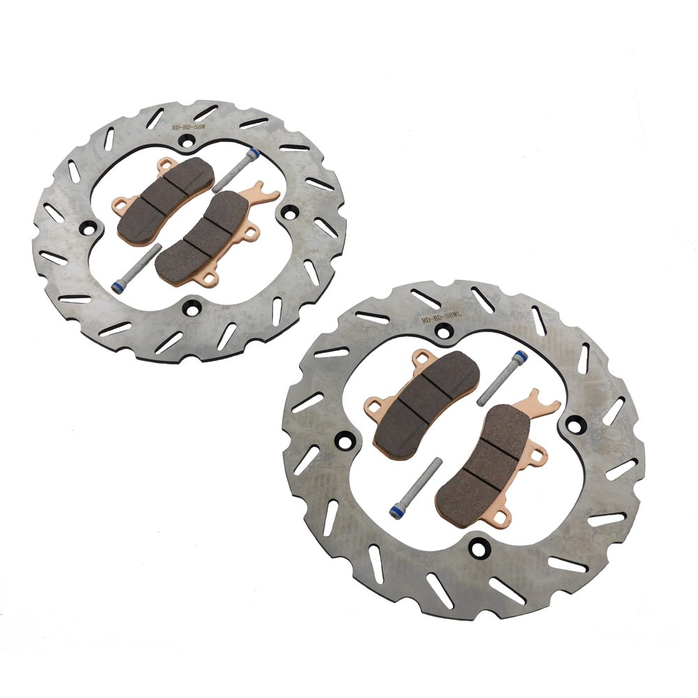 Brake Rotors and Brake Pads fit fits CanAm Maverick X3 4x4 2017 2018