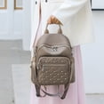 thumbnail image 3 of Stylago Womens Fashion Backpack Nylon Water Proof Schoolbag Daypack Detachable Strap Multiple Compartments Laptop Bags Brown, 3 of 8