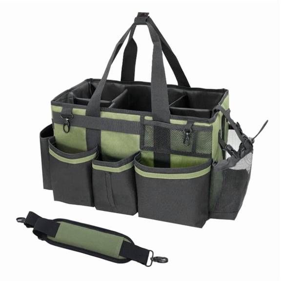 Cleaning Tools Organizer with Handle Shoulder Straps for Housekeepers, Sink Car Cleaning Tool Organizer Bag