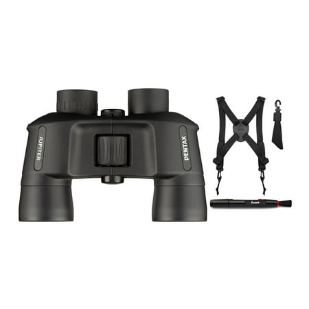 Pentax Jupiter (8x40) Binoculars with Harness and Lens Cleaning Pen Bundle