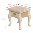 thumbnail image 3 of serony Table de Chevet de Chambre en Bois Simulée 1/12 pour Filles, Cadeaux, 3 of 9