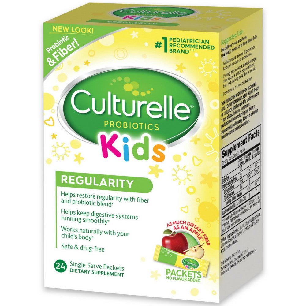 Culturelle Kids Regularity Flavorless Probiotic Powder Packets 24 ea