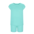 thumbnail image 4 of Girls Outfit Sets Summer Casual Athletic 2 Piece Baby Clothes for Girls Casual Clothing Sets Green 13-14 Years, 4 of 8
