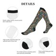 thumbnail image 6 of Bixox Wolf Fox In Flower Forest Print Compression Socks,Compression Socks Women & Men Circulation for Medical,Running,Athletic, 6 of 7