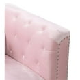 thumbnail image 4 of Home Square 2-Piece Set with Velvet Sofa Chaise and Loveseat in Pink, 4 of 14