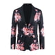 thumbnail image 5 of Inspire Chic Chaquetas Deportivas Florales para Hombres Ajuste Slim Fiesta Prom Blazers Impresos con Flores XL Negro, 5 of 6