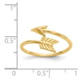 thumbnail image 4 of 14K Yellow Gold Ring Band Polished Arrow, Size 7, 4 of 5