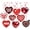 Red Black, variant on 48 Pcs Red Heart Hanging Decor Set with Diamond, Disco Ball, Dartboard & XOXO Designs – Romantic Swirl Streamers for Valentine's Party, Anniversary, Holiday Celebration