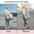 thumbnail image 5 of Purple Floral and Petal Pattern Travel Tote Bags for Women Carry On,Large Weekender Bags for Women Travel,Multi Functional Duffle Bag for Work,Shopping,Sports, 5 of 5