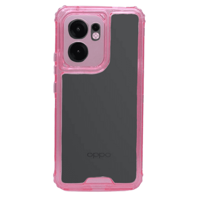Funda Otter 360 Contorno De Color Uso Rudo Para Oppo Reno 13F 5G Rosa Más 2 Micas De Cristal