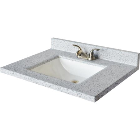 31 X 19 Moonscape Wave Cultured Granite Vanity Top With White Rectangular Bowl Walmart Canada