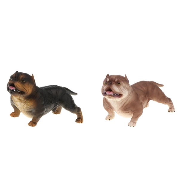2x Animal Figurine Cute Bully Modelo Juguete Coleccionables