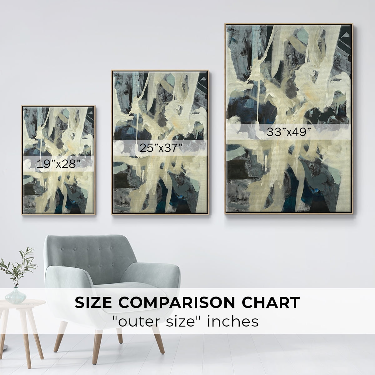 Bearers Framed Premium Gallery Wrapped Canvas - Ready to Hang - 25 x 37 - Natural Wood Floating Frame