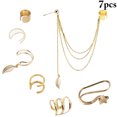 thumbnail image 2 of Manchons d'Oreille Décoratifs Boucles d'Oreilles en Alliage pour Cartilage Boucles d'Oreilles Non Percées pour Femmes, 2 of 10