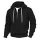 thumbnail image 1 of Sudadera con capucha para hombre, color sólido, informal, a la moda, holgada, de manga larga, con cremallera, sudadera con capucha, blusa de poliéster para hombre, 1 of 6