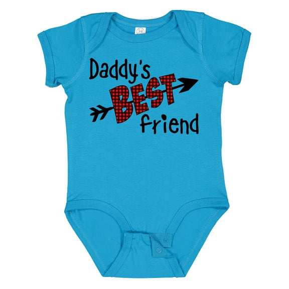 Inktastic Daddy's Best Friend- Arrow and Plaid Letters Boys or Girls Baby Bodysuit