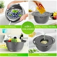 thumbnail image 3 of 4-1 Multifunctional Colander Set, Food Strainers and Colanders, Fruit Washing Bowl with Strainer, Rotatable Colander for Kitchen, 3 of 14
