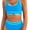 Blue, variant on Bikini Sets for Women High Waisted, Sporty Two Piece Tummy Control Swim Suits for Women 2026 Color Block Cheeky High Cut Bathing Suits, Blue