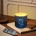 thumbnail image 3 of Kuiaobaty Flameless LED Battery Candles with 18-Key Remote Timer Function Galaxy Butterfly Rose Electric Fake Plastic Pillar Candles Pack of 4 for Tabletop Coastal Home Indoor Decor, 3 of 7