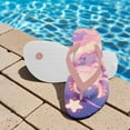 thumbnail image 3 of Psesaysky Little Kid Cartoon Axolotl Stars Print Flip Flop, Arch Support, Non Slip Outsole, Water Friendly Size 11, 3 of 7